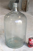 Glass Water Bottle Cork Stopper Owens Illinois