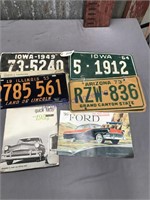 1949-1955-19645-1973 license plates, car facts