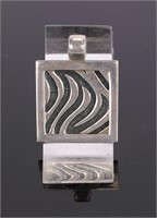 MODERNIST STERLING Silver Pendant