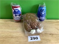 Turkey & Beer Dog Toys lot of 3