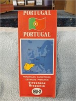 Vintage Map of Portugal