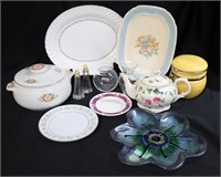 Floral Dishes & Misc Kitchenwares