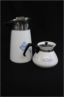 Pair of Corning Ware Tea Pot & Percolator