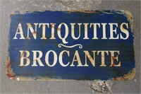 Antiques Brocante Sign