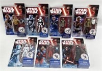 (7) Star Wars Force Awakens Action Figure On Card