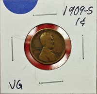 1909-S Lincoln Cent VG