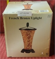 NEW FRENCH BRONZE UPLIGHT W/BOX