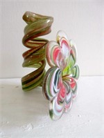 One of Kind Art Glass Flower Piece