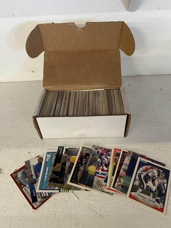 Box of Older Football Cards