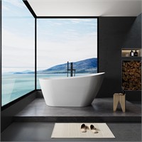 HBRR 59 Acrylic Bathtub  Chrome Overflow