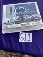 Penn state colors bright license plate and