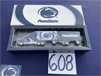 1998 Penn State tractor trailer truck by white