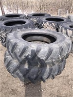 Two 20.8-38 tractor tires