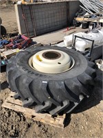 UNUSED 650/75R34 tire/rim from Bourgault 6550 air