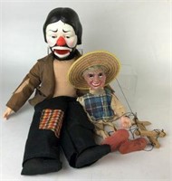 Vintage Emmett Kelly & Marionette String Puppets