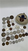 Foreign Coin/Coin Purse Lot