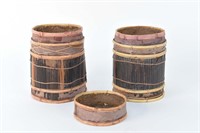 (3) HAND MADE CONTAINERS