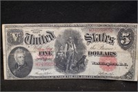 1907 $5 "Wood Chopper" Bank Note