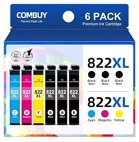 822XL Ink Cartridge Combo Pack (6 Pack)