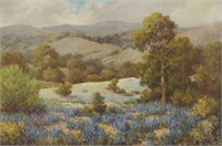 HERBERT SARTELLE (D.1955) BLUEBONNET LANDSCAPE