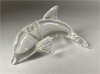Steuben Clear Crystal Dolphin