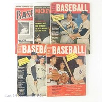 1950's Mickey Mantle Baseball Magazines (5)