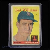 1958 Topps #1 Ted Williams MLB Baseball Card