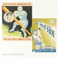 1949 Chicago Cubs & 1951 White Sox Programs (2)