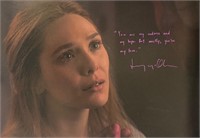 Autograph Signed Elizabeth Olsen Poster