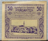 1920 German bank note