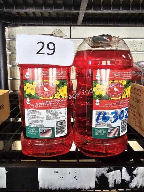 2-64oz red hummingbird nectar