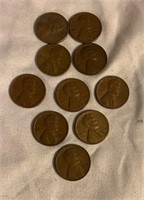 1956 P Wheat Pennies