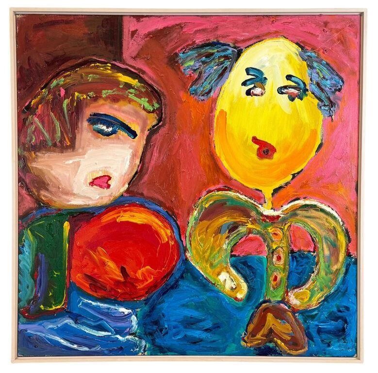 Lisa Rietveld "Mom and Dad IV" Acrylic on Canvas