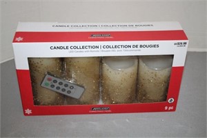 ASHLAND CANDLE COLLECTION LED W/REMOTE CANDLES
