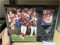 JERRY RICE PIC AND CARD IN WRAPPING