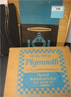 Plymouth Dealers Barracuda Slot Car Racing Set