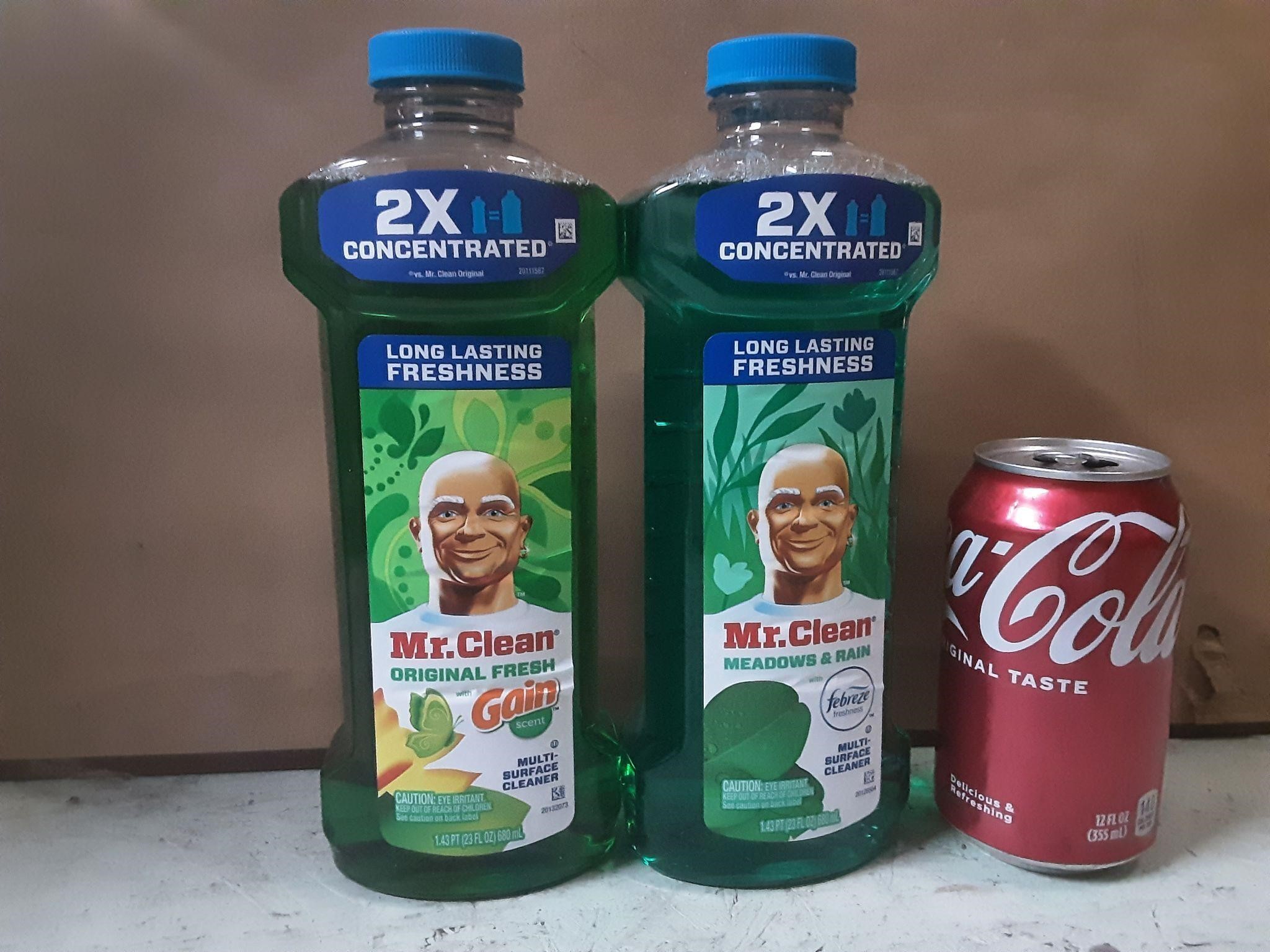 2 New 23oz Mr.Clean Multisurface Cleaner
