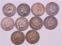 10 INDIAN HEAD CENTS