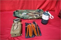 Molle Pouch, 4 Nylon Straps, Camo Small Duffle Bag