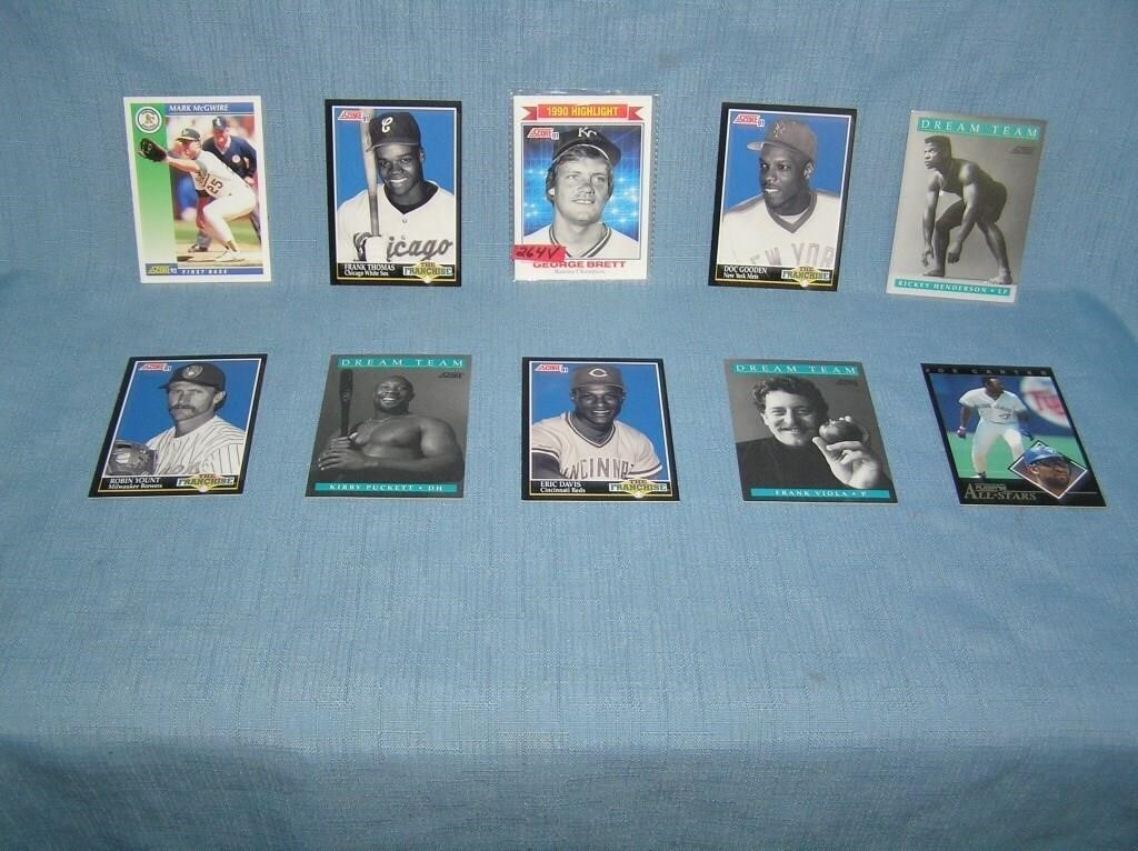 Collection of vintage all star baseball cards