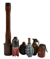 Deactivated World War I Hand Grenade Collection