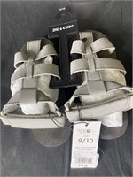 Zac & Evan Boys Sz 9/10 Gray Sandals