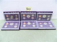 (6) US Proof Sets – 1984 thru 1989