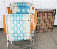 (5) Lawn Chairs - (3) Lounge, (2) Chairs