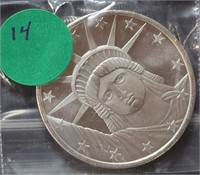 1 TROY OZ. SILVER ART ROUND