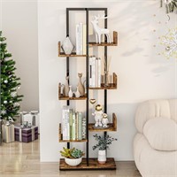 Industrial Wood Bookshelf Stable Metal Frame