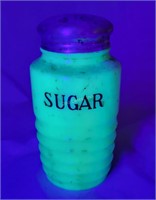 Uranium Green Jadeite Sugar Shaker
