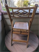CHILDS FOLDING BAMBOO CHAIR 25" HIGH