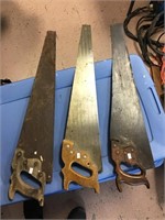 3 hand saws - 1 Craftsman, 1 Simmonds