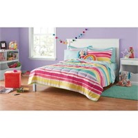 Full  Your Zone Full Bedding Set  Pink Rainbow Str